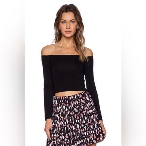 Lovers and Friends off the shoulder cotton crop top, xs